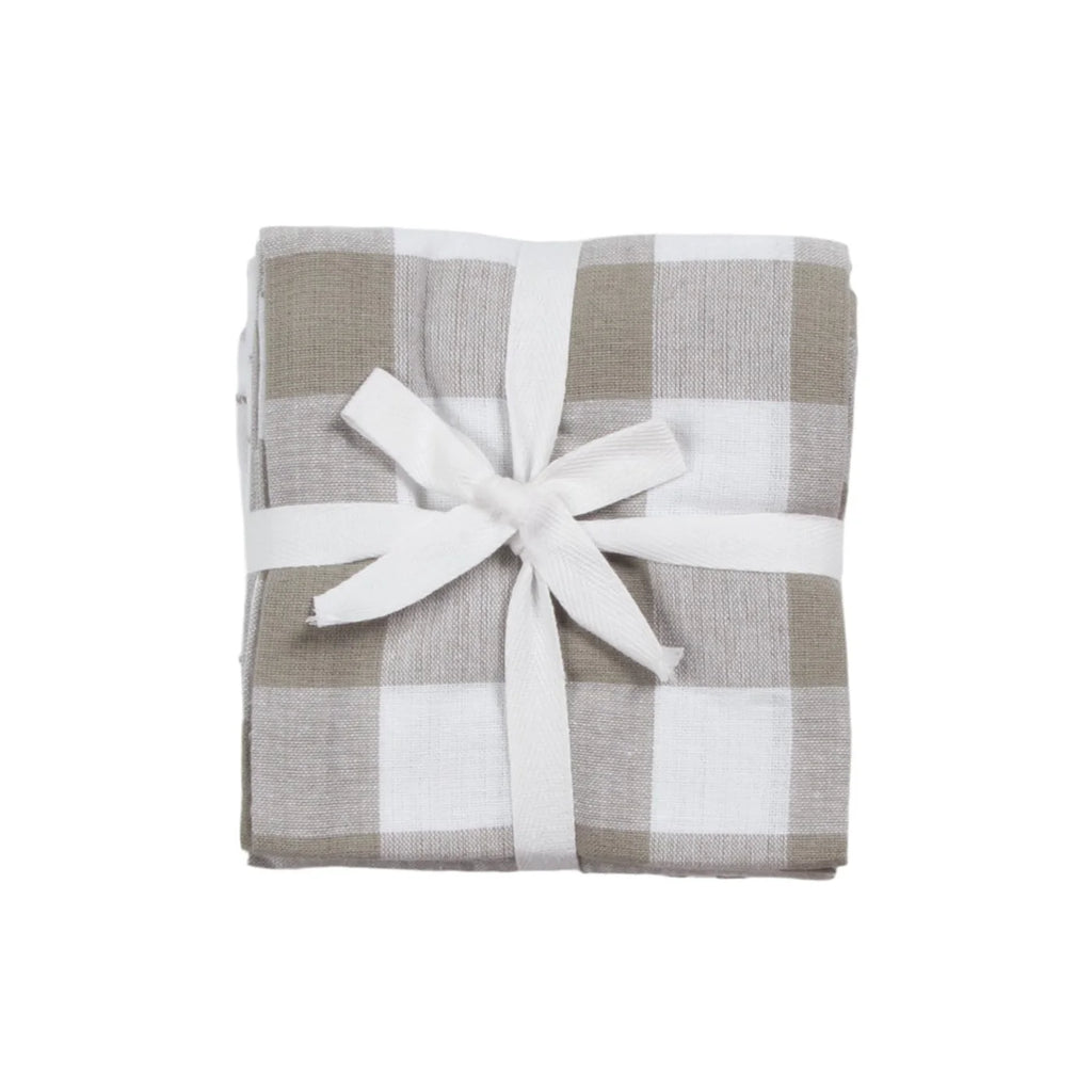 Multi Stripe Tea Towel Set Of 5 - Charcoal