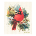 Cardinal Bird-MORE JOY Dishcloth