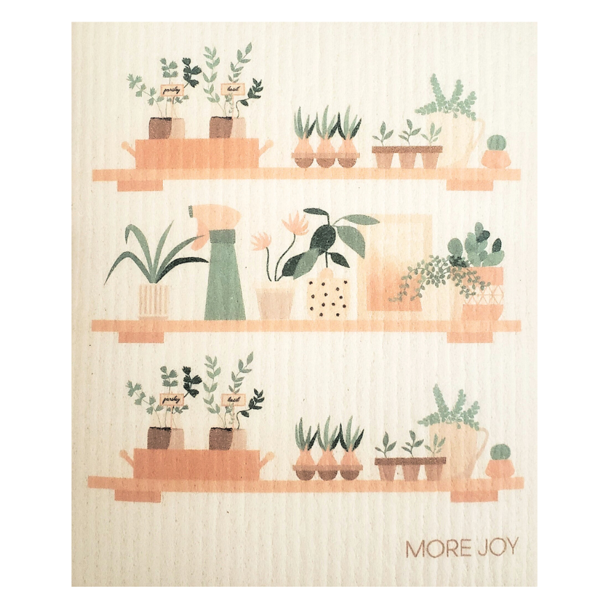 House Plants-MORE JOY Dishcloth