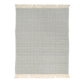 Jumbo Waffle Fringe Tea Towel - Grey