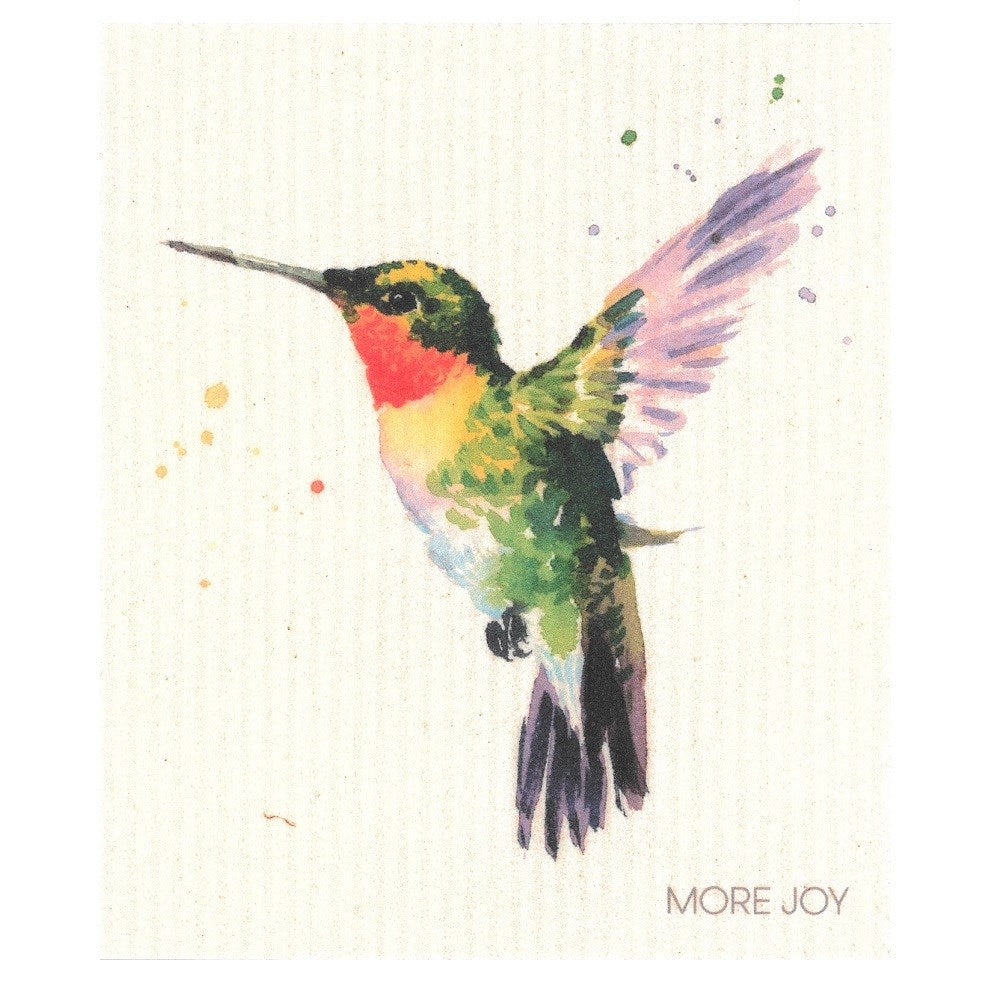 Hummingbird-MORE JOY Dishcloth