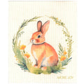 Bunny Wreath-MORE JOY Dishcloth