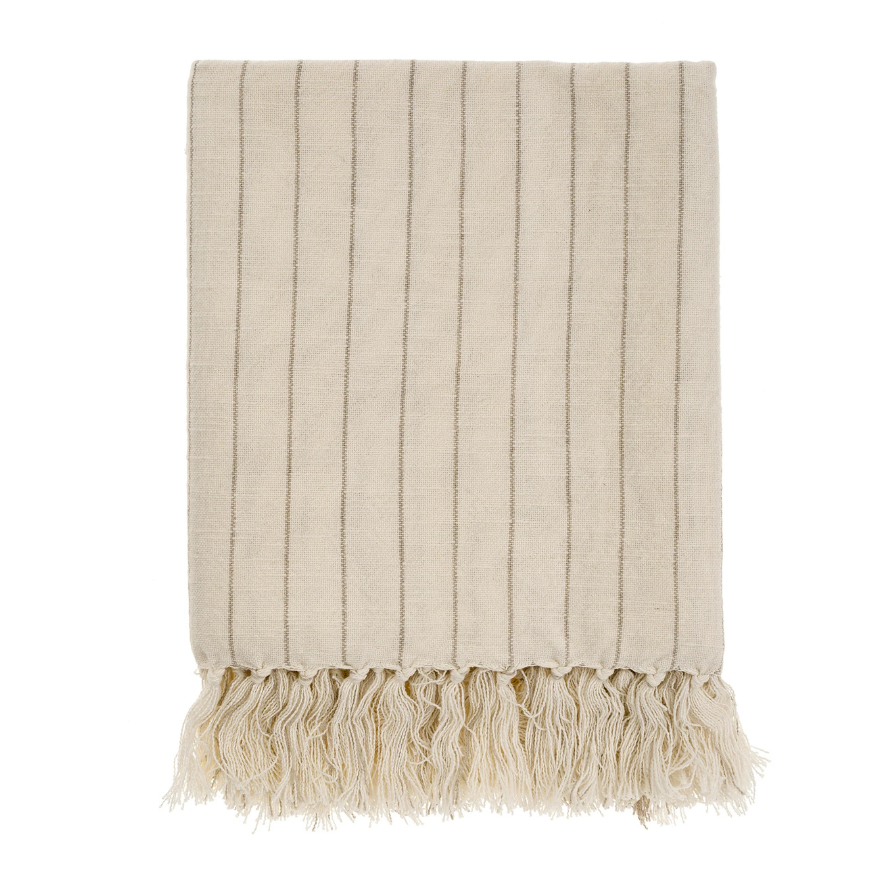 Pinstripe Hammam Bath Towel - Stone