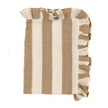 Ruffle Stripe Tea Towel - Beige
